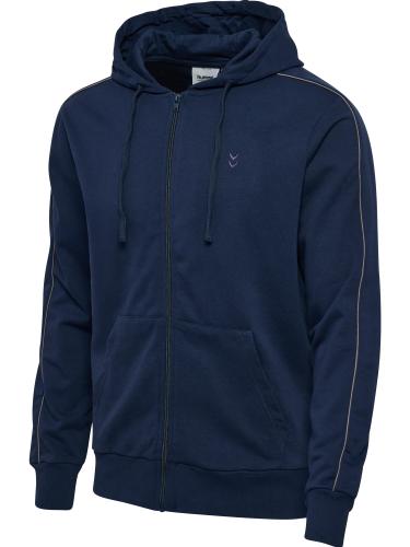Hummel hmlPulse Piping Zip Hoodie - dress blues
