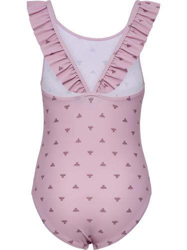 Hummel hmlJr Bee Aop Frill Swimsuit - mauve shadow