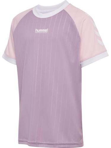 Hummel hmlJr Stripe T-Shirt S/S - lavender mist