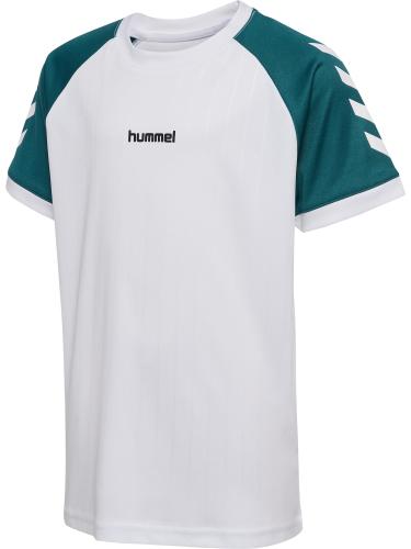Hummel hmlJr Stripe T-Shirt S/S - white