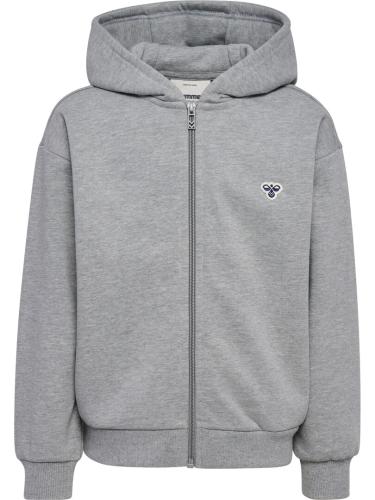 Hummel hmlJr Loose Zip Hoodie Bee - grey melange