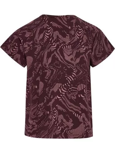Hummel hmlJr Aop A-Shaped T-Shirt - winetasting