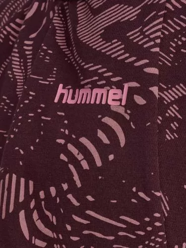 Hummel hmlJr Aop A-Shaped T-Shirt - winetasting