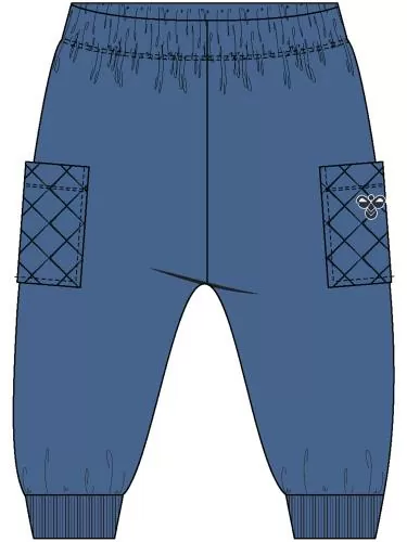 Hummel hmlMini Loose Quilt Pocket Pants - dutch blue