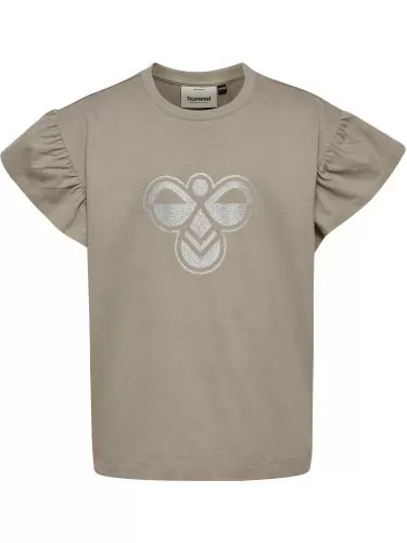 Hummel hmlJr Ruffle T-Shirt Ss Big Bee - rock ridge
