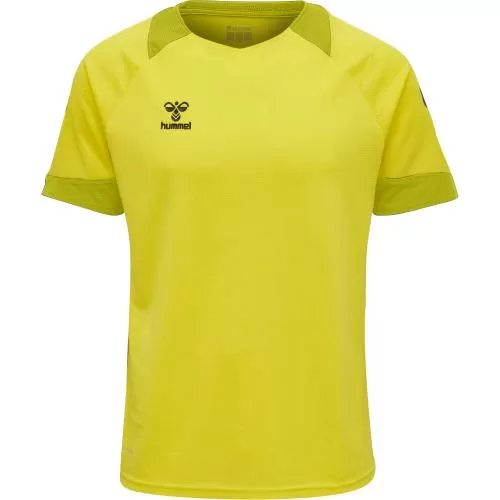 Hummel Hmllead S/S Poly Jersey Kids - blazing yellow