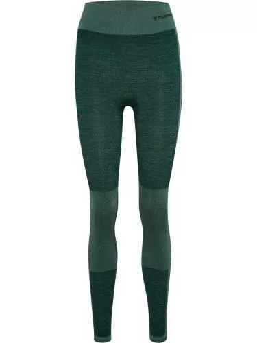 Hummel Hmlclea Seamless Mid Waist Tights - green gables/garden topiary me