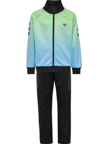 Hummel Hmljr Gradient Track Suit - Shadow Lime/Black
