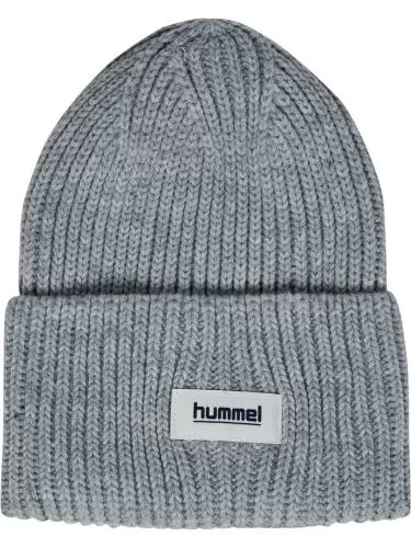 Hummel Hmljr Heavy Rib Knit Beanie - Grey Melange