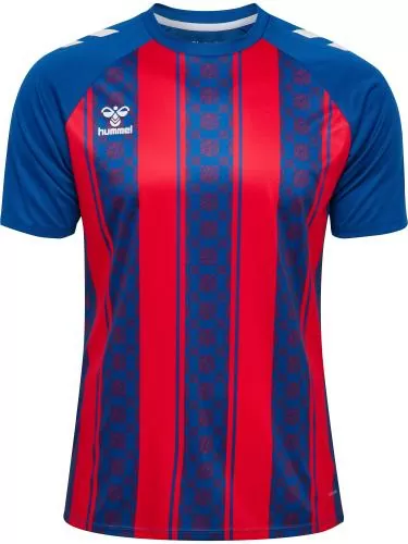 Hummel Hmlmatch Striped Jersey S/S - True Blue/True Red