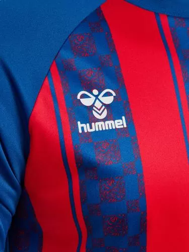 Hummel Hmlmatch Striped Jersey S/S - True Blue/True Red