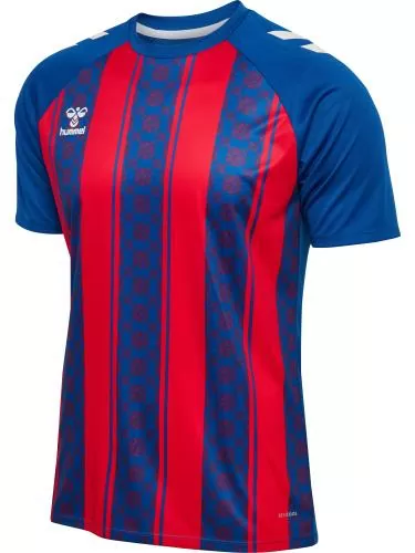 Hummel Hmlmatch Striped Jersey S/S - True Blue/True Red