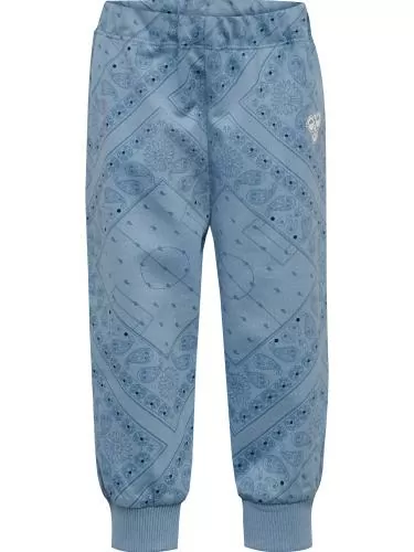 Hummel Hmlmini Loose Paisley Aop Pants - Faded Denim