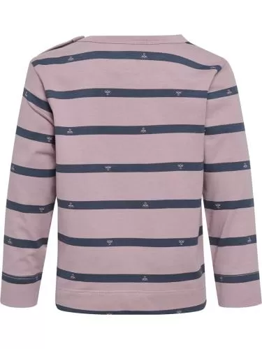 Hummel Hmlmini Reg Stripy Bee T-Shirt L/S - Sea Fog