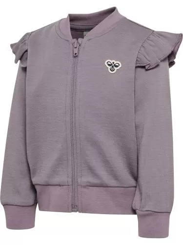 Hummel Hmlmini Wool G Zip Jacket Bee - Gray Ridge