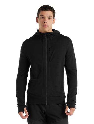 Einzelstück Icebreaker Men Quantum III LS Zip Hoodie - black (Grösse: XXL)