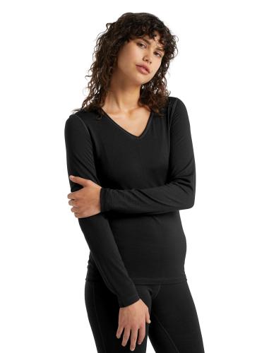 Icebreaker Women 200 Oasis LS V - black (Grösse: XS)