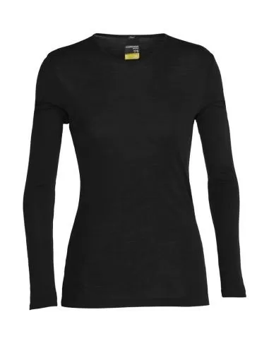 Icebreaker Women 175 Everyday LS Crewe - black