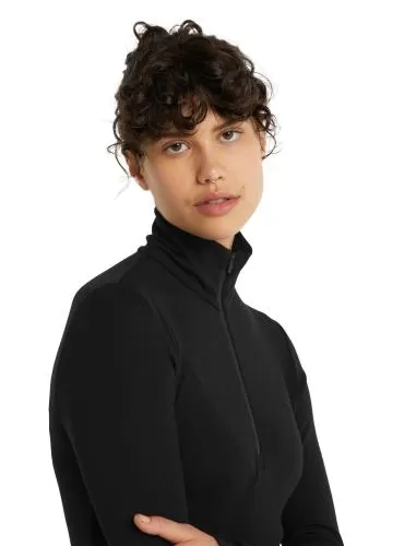 Icebreaker Women 175 Everyday LS Half Zip - black