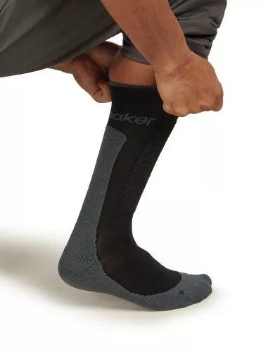 Icebreaker M Mer Hike+ Medium Crew - black