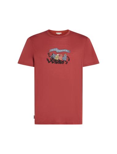 Icebreaker M Mer 150 Tech Lite SS Tee Hike Together - jasper (Grösse: M)