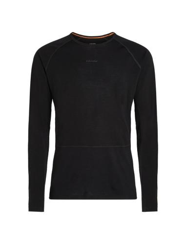 Icebreaker M Mer 200 ZoneKnit LS Crewe - black