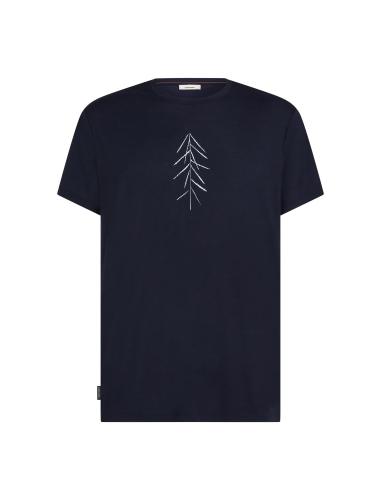 Icebreaker M Merino 150 Tech Lite SS Tee Lancewood - midnight navy (Grösse: L)
