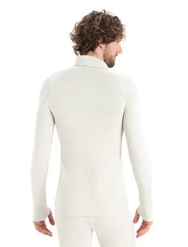 Icebreaker Men ZoneKnit Insulated LS Hoodie - ecru hthr