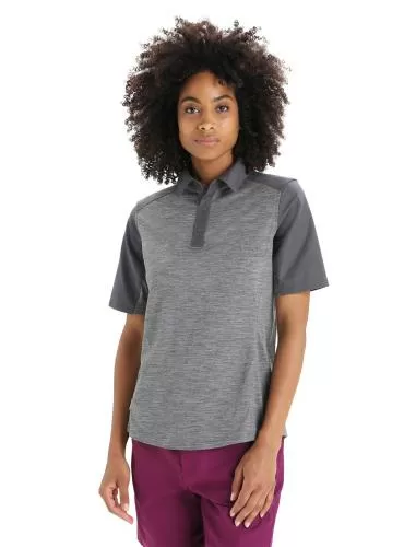 Icebreaker Women Hike SS Top - gritstone hthr