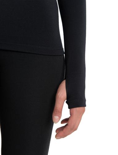 Icebreaker Women 300 MerinoFine Polar LS Half Zip - black