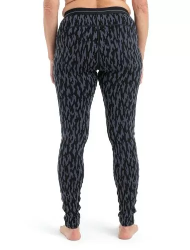 Icebreaker Women Merino 260 Vertex Leggings Glacial Flow - graphite