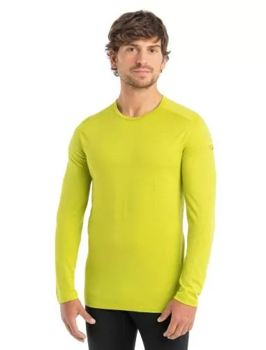 Icebreaker Men 200 Oasis LS Crewe - bio lime