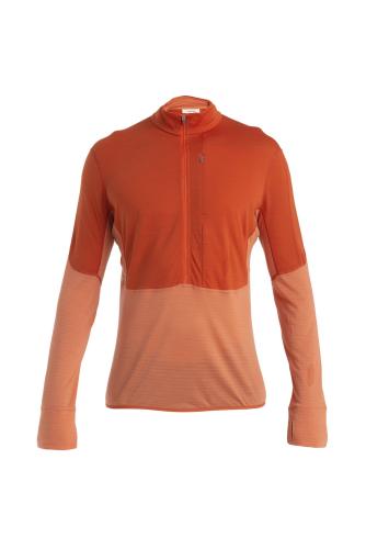 Icebreaker Men Merino 200 Realfleece Descender LS Half Zip - molten (Grösse: XL)