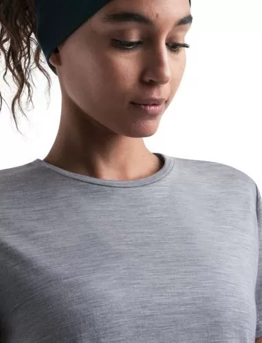 Icebreaker Women Merino 125 Cool-Lite Sphere III SS Tee - metro hthr