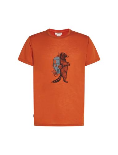 Einzelstück Icebreaker Men Merino Mer Core SS Tee Waschbar Wandering - molten