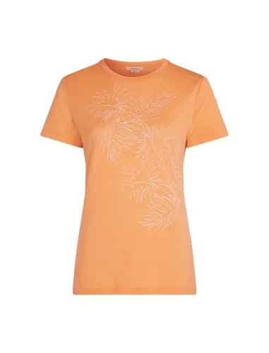 Icebreaker Women Merino Mer 150 Tech Lite SS T Winter Flo - feldspar