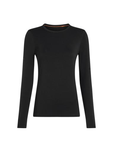 Icebreaker Women Merino Mer Core Heavyweight LS Crewe - black (Grösse: XS)
