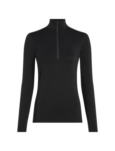 Icebreaker Women Merino Mer Core Heavyweight LS Half Z - black (Grösse: XS)