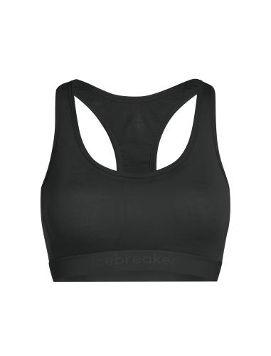 Icebreaker Women Merino Mer 125 ZoneKnit Racerback Bra - black (Grösse: XL)