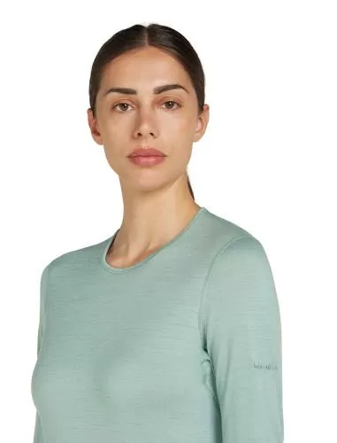 Icebreaker Women Merino 200 Oasis LS Crewe - moss