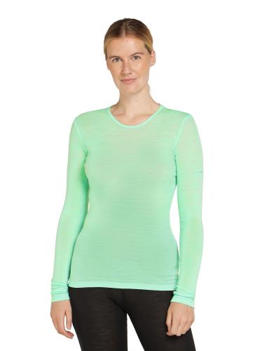 Icebreaker Women Merino 175 Everyday LS Crewe - glass (Grösse: L)