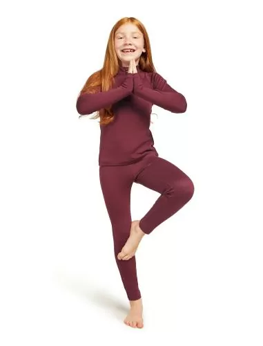 Icebreaker Kids Merino 260 Tech LS Half Zip - port