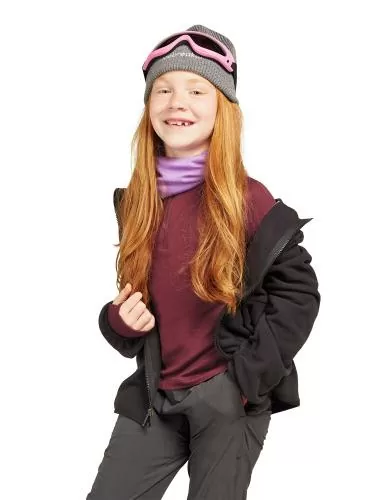 Icebreaker Kids Merino 260 Tech LS Half Zip - port