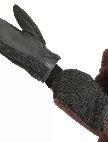 Icebreaker Unisex Merino Blend 960 RealFleece High Pile Mittens - jet hthr