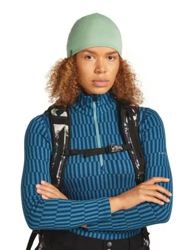 Icebreaker Unisex Merino 200 Oasis Reversible Beanie - peridot