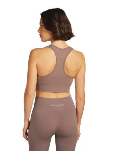 Icebreaker Women Merino Blend 260 Zoneknit Seamless Bra - summit