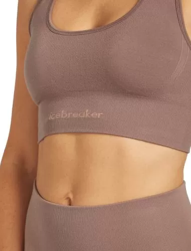 Icebreaker Women Merino Blend 260 Zoneknit Seamless Bra - summit