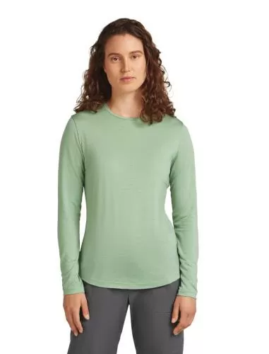 Icebreaker Women Merino Blend 125 Cool-Lite Sphere LS Tee - seaglass