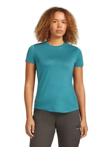 Icebreaker Women Merino Blend 125 Cool-Lite Sphere SS Tee - topaz