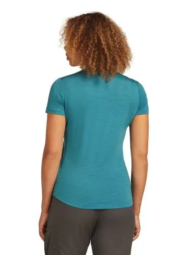 Icebreaker Women Merino Blend 125 Cool-Lite Sphere SS Tee - topaz